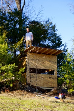 hunting blind before windows and siding